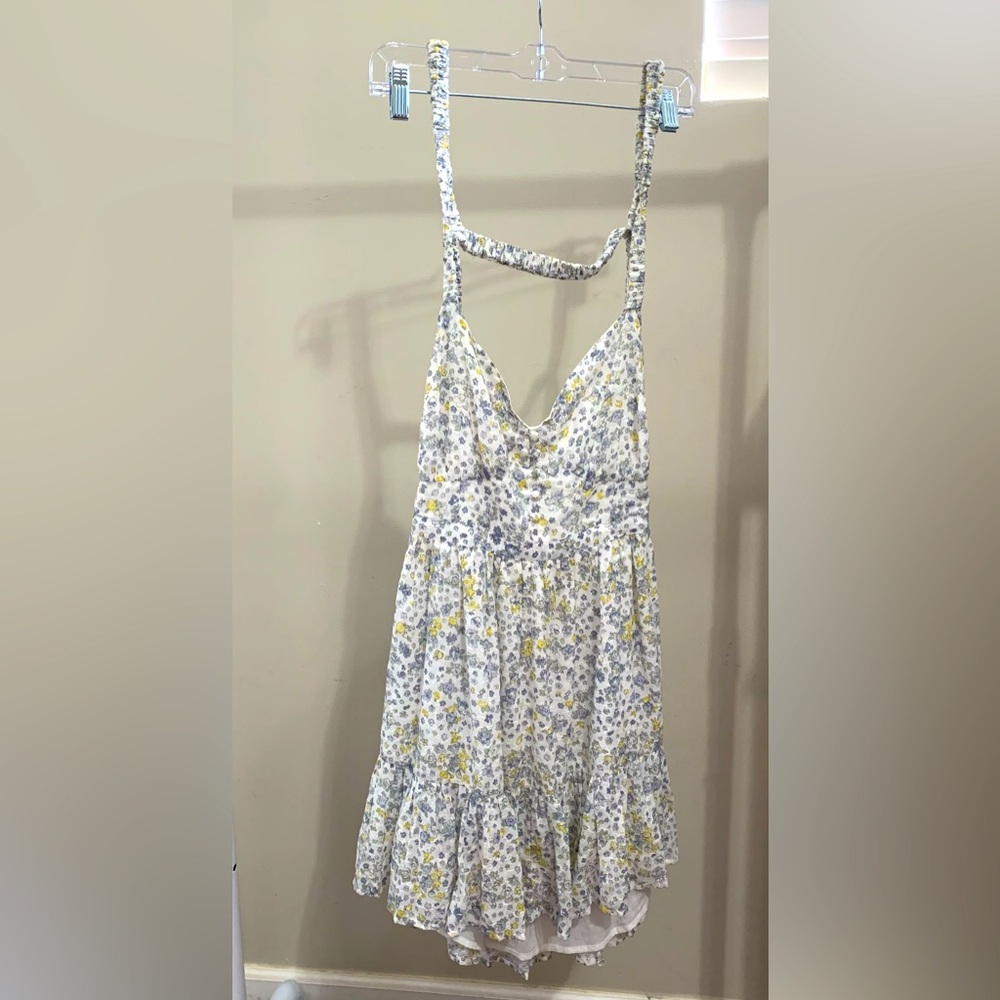 NWT ASOS Design Cage Back Floral Cotton Corset Skater